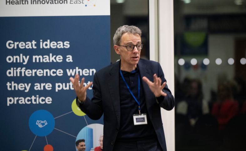 Piers Ricketts, CEO Health Innovation East speaking