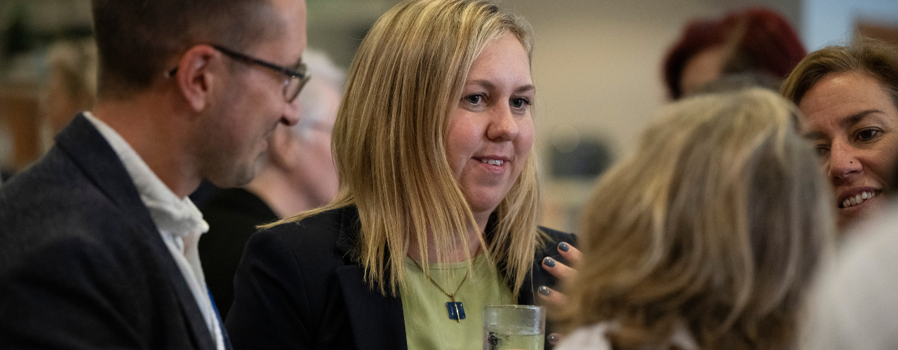 Attendees at Health Innovation East event