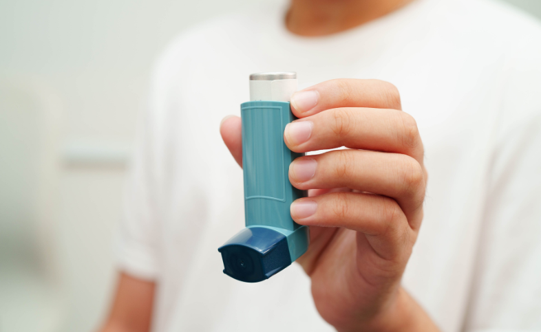 Blue inhaler