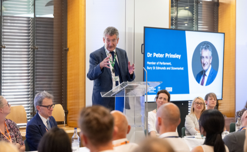 Peter Prinsley presents at the East of England APPG