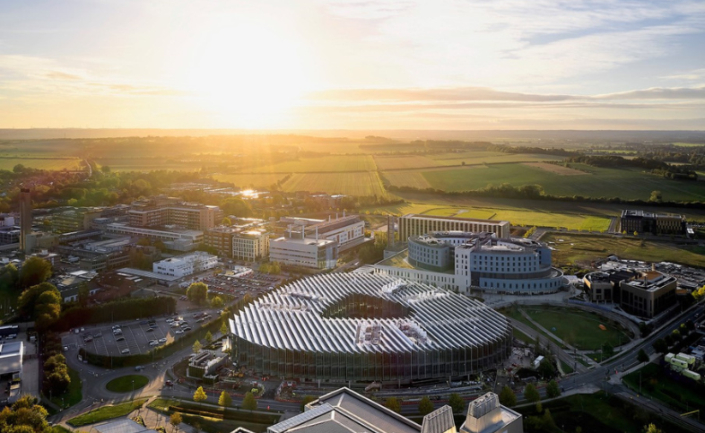 Aerial shot of the biomedical campus