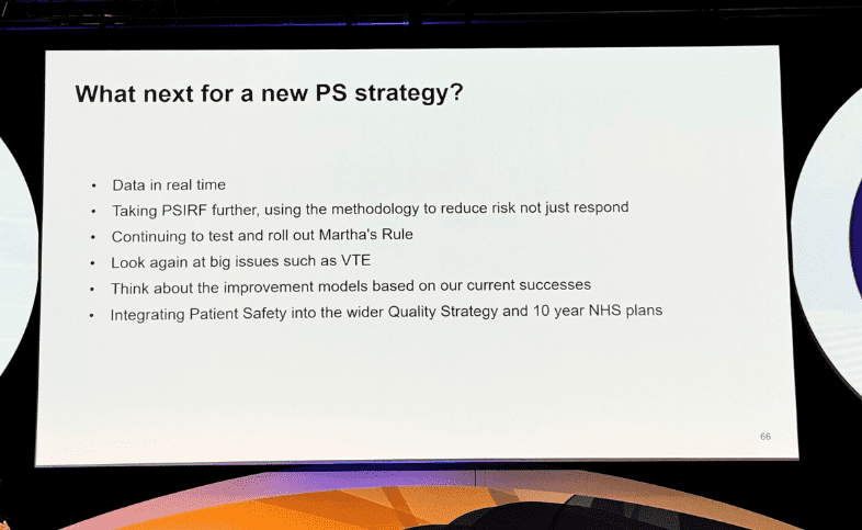 Patient Safety Congress - patient safety strategy- What's next for patient safety strategy.