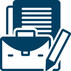 Navy business case icon