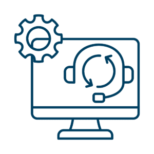 Navy icon CRM systems