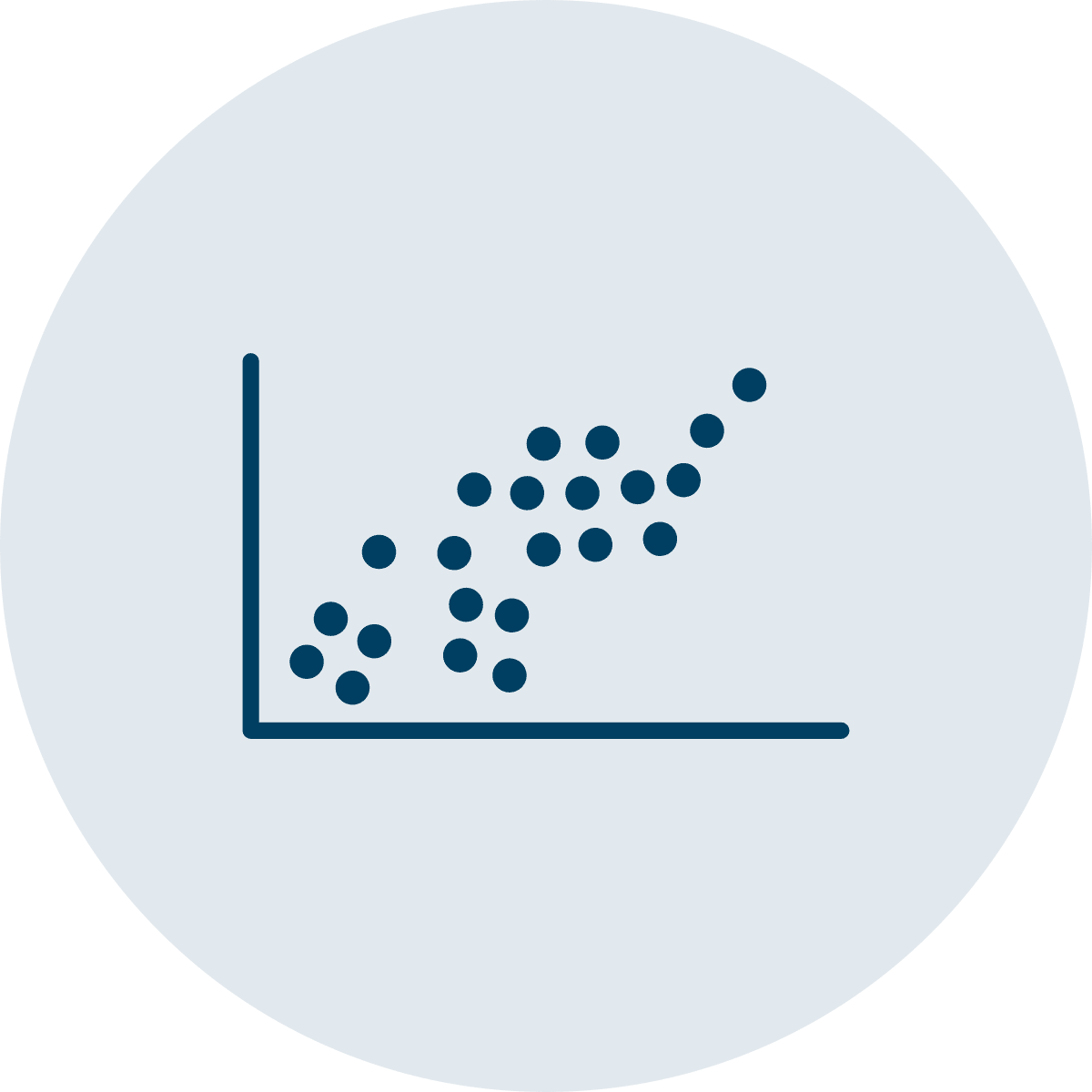 Scatter graph icon