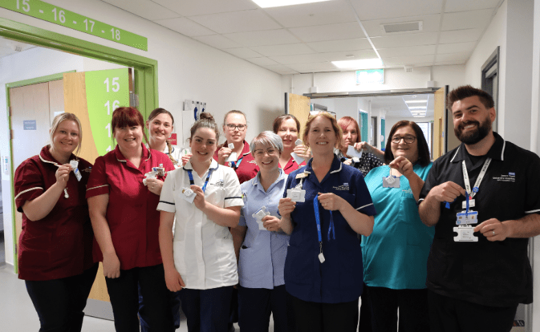The concept ward team wearing the proxximos lanyards