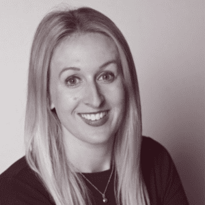 Dr Ellice Parkinson black and white headshot